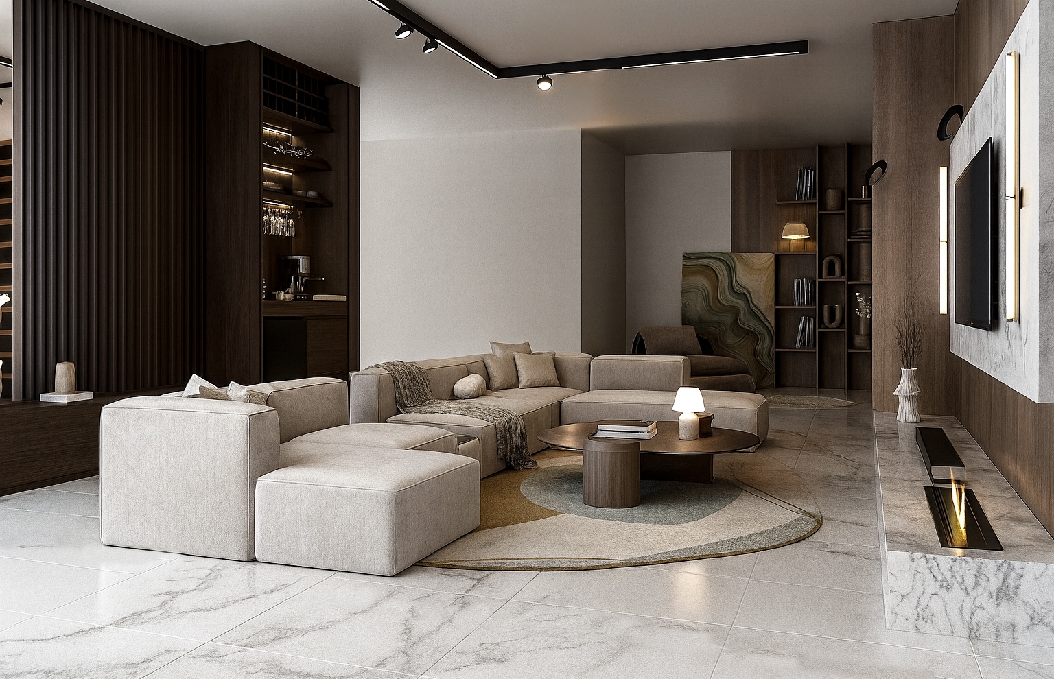 Basement Design - HKDESIGNSCO interior design project